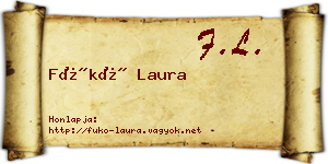 Fükő Laura névjegykártya